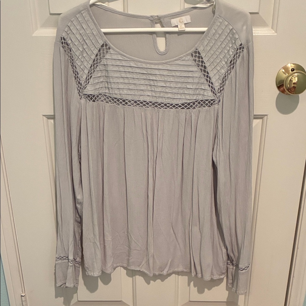 Elegant Gray Women's Top